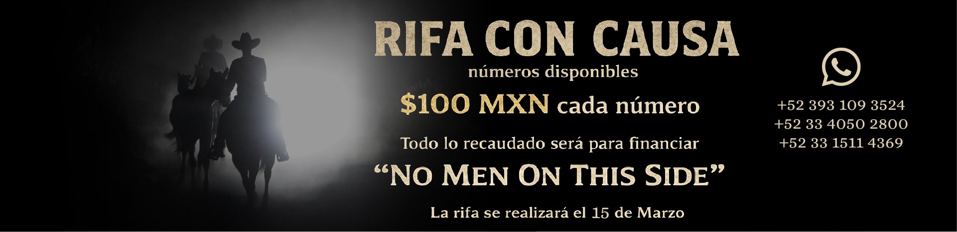 No Men On This Side - Bienvenida